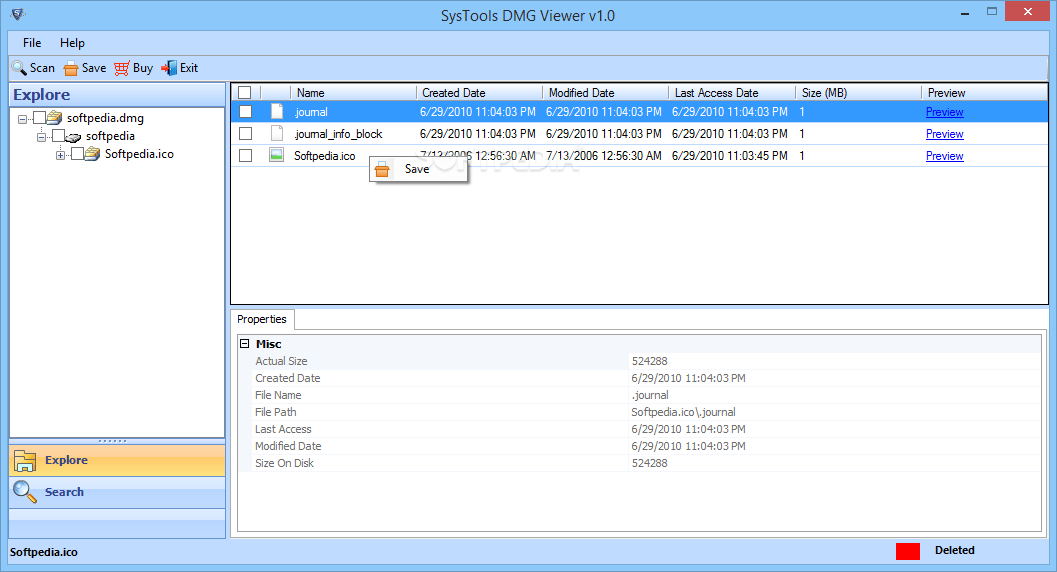 SysTools DMG Viewer 3.0.0.0 Download, Review, Screenshots