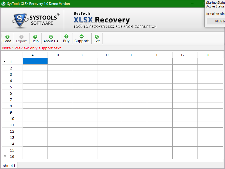 SysTools XLSX Recovery 4.0 Download, Review, Screenshots