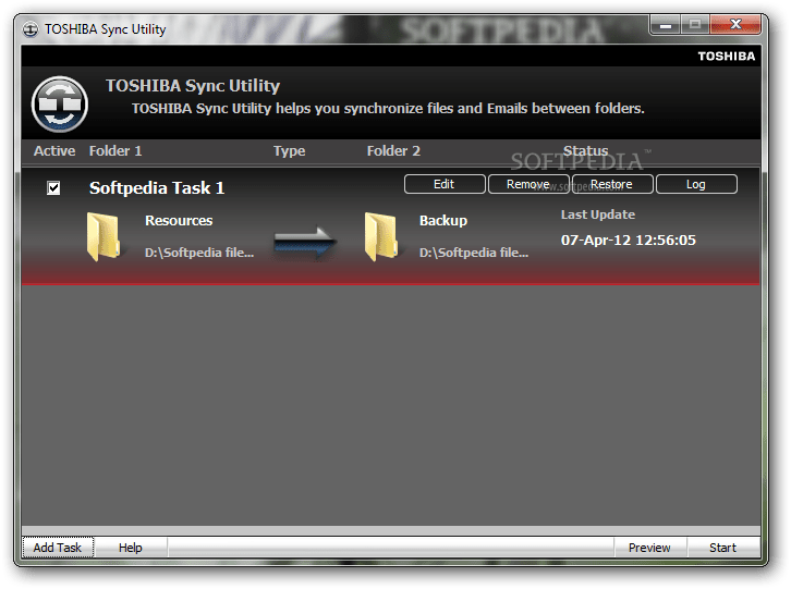 TOSHIBA Sync Utility 2.0.4 Download, Review, Screenshots