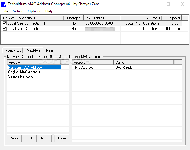 Download Technitium MAC Address Changer 6.0.7