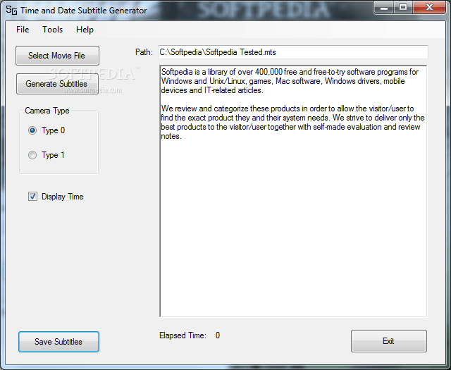 Download Time and Date Subtitle Generator