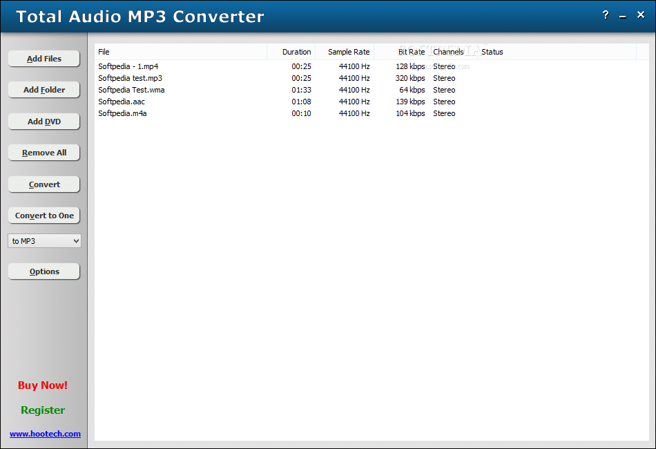Total Audio MP3 Converter 3.2.3 Build 1415 Download, Review, Screenshots