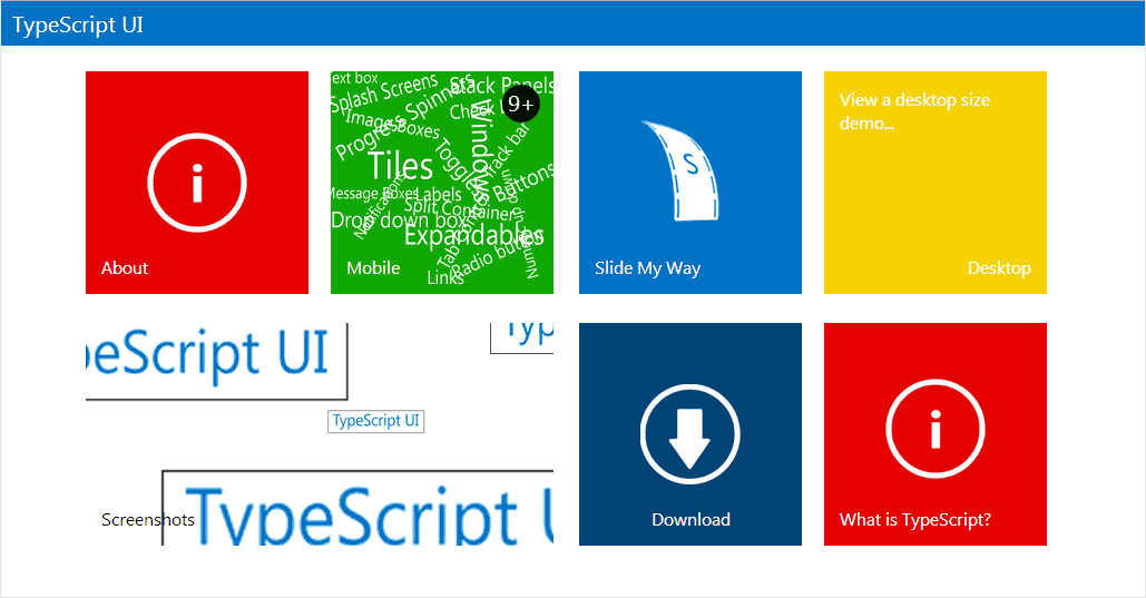 TypeScript UI 1.0.3 Download, Screenshots