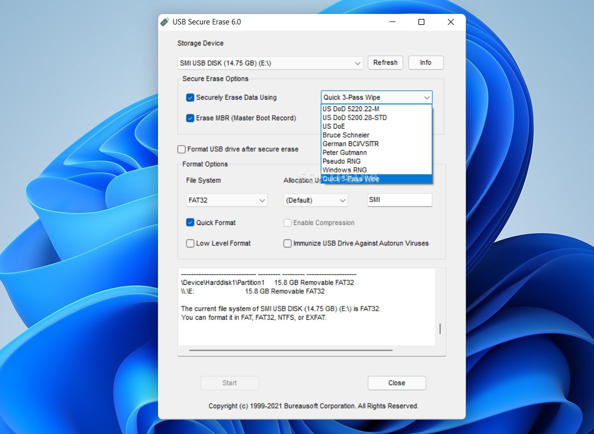 Download USB Secure Erase
