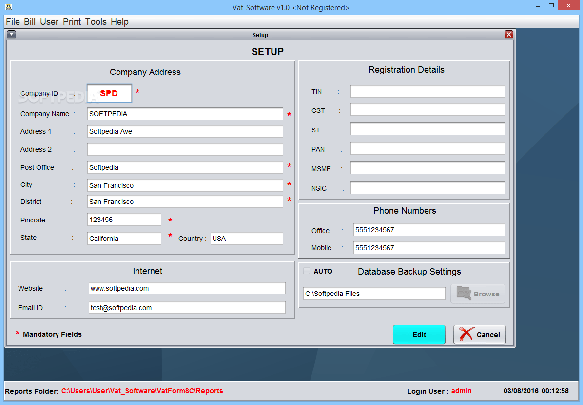 Vat Software 1.0 Download, Review, Screenshots
