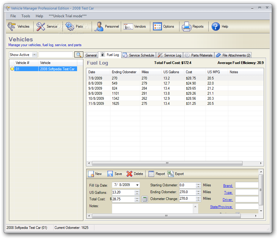 Vehicle Manager Professional Edition Download & Review