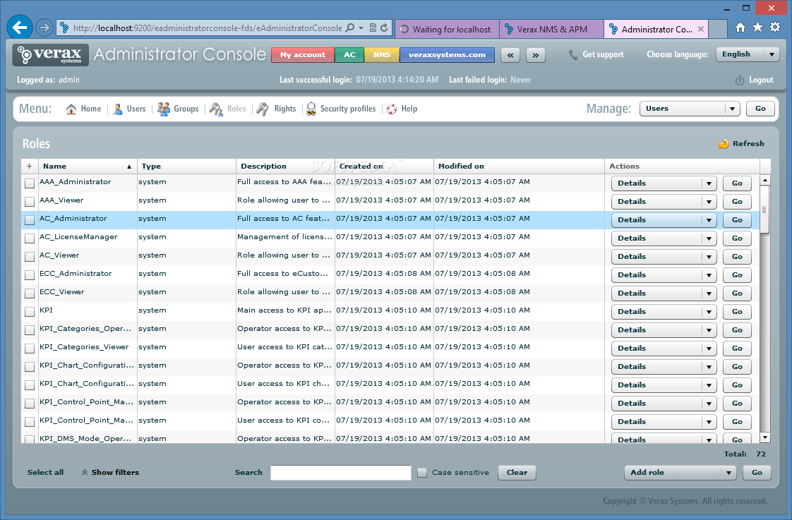 Verax NMS & APM (formerly Verax NMS Express) 2.7.0 Download, Screenshots