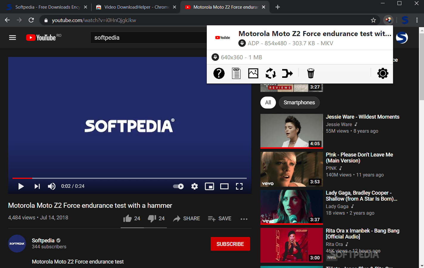 Video DownloadHelper 9.1.0.44 for Chrome / 9.1.0.43 for Edge Download