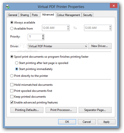 Virtual PDF Printer Download Free (Windows) 3.0 Build 2726 Softpedia