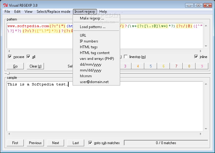 Visual REGEXP 3.0 Download, Screenshots