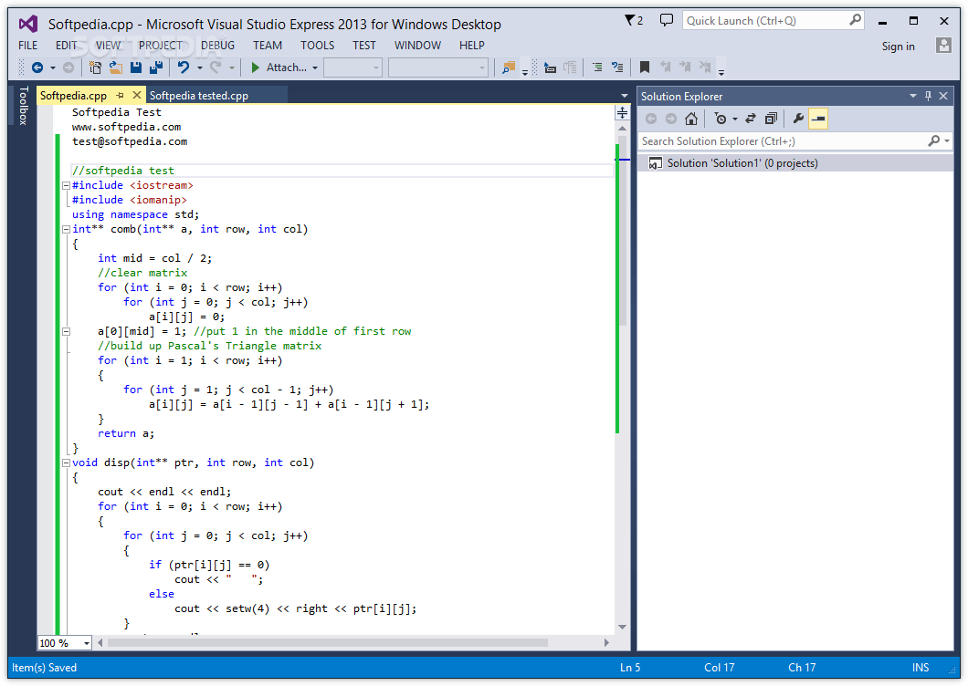 Download Microsoft Visual Studio Express 2017 (15.8.2)