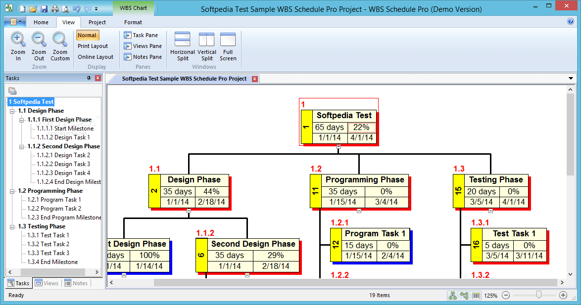 Wbs chart pro qleromental