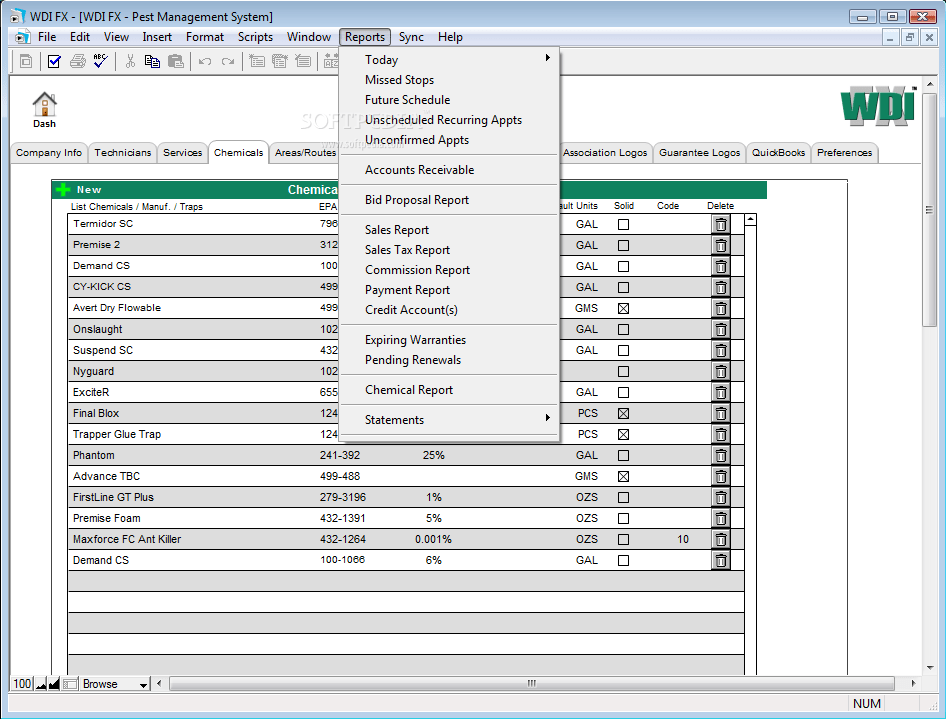 Download WDI FX Pest Control Management 9.03.0