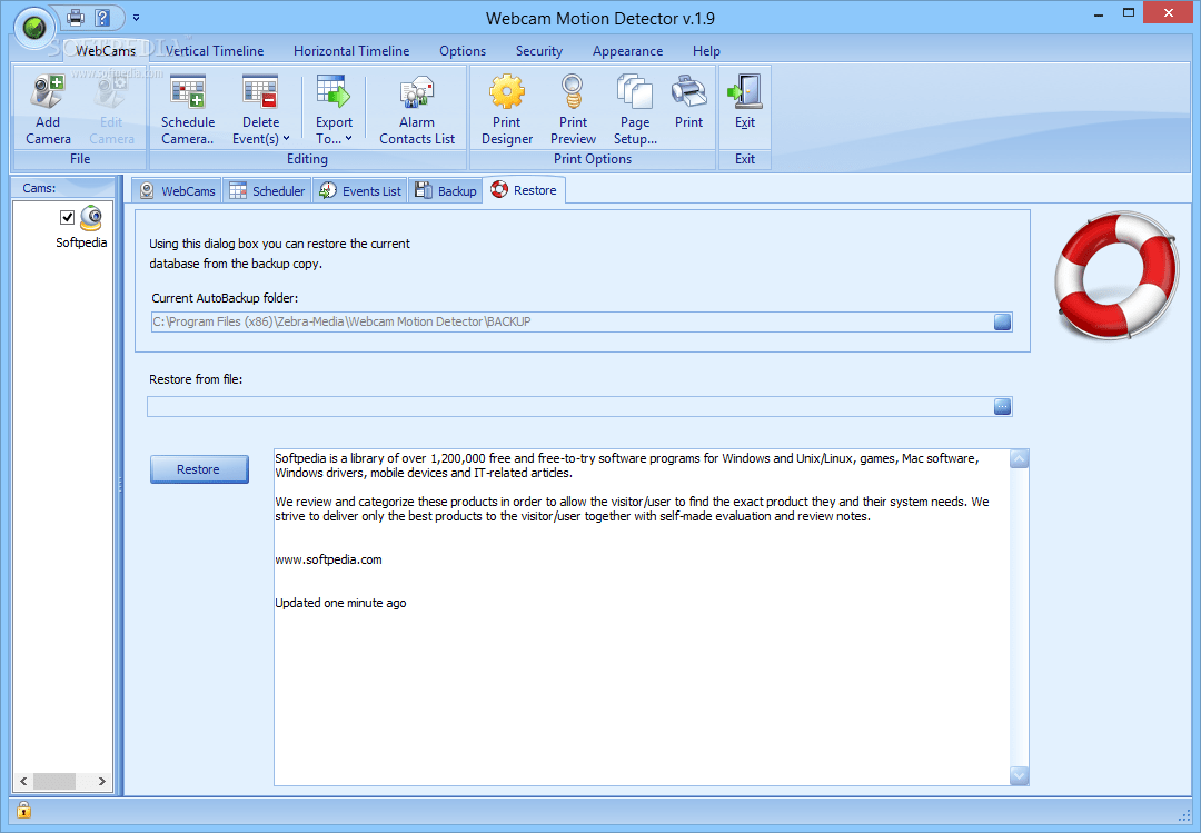 Download Webcam Motion Detector 2.4