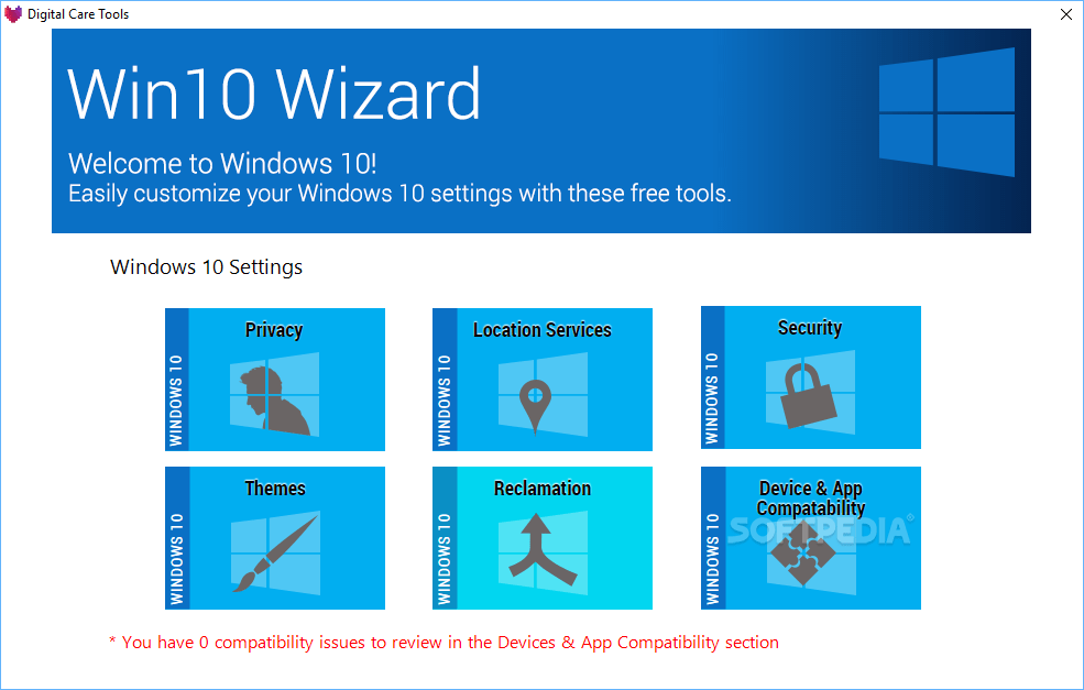 Win10 Wizard 1.0.2.0 Download, Review, Screenshots