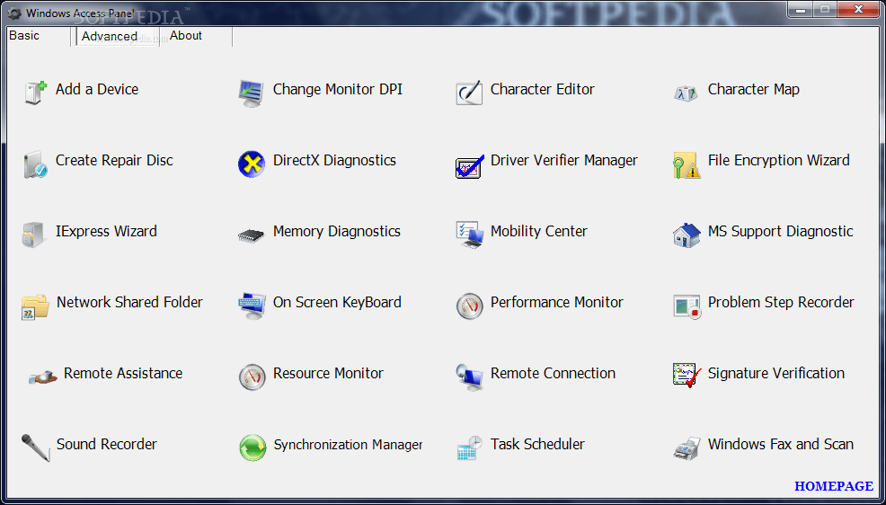 Windows Access Panel 1.0 - Download, Review, Screenshots