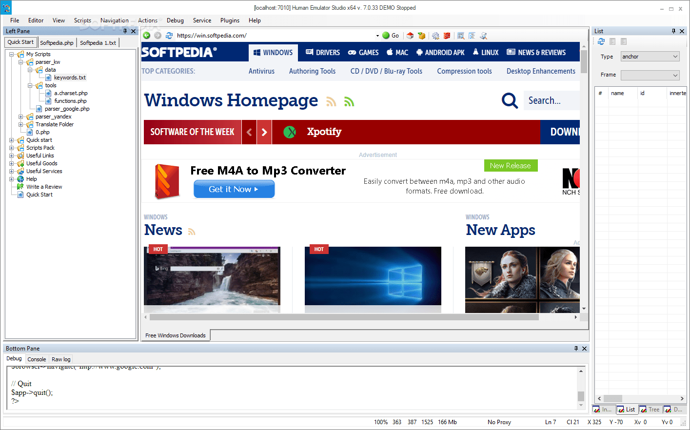 XWeb Human Emulator Studio Download & Review