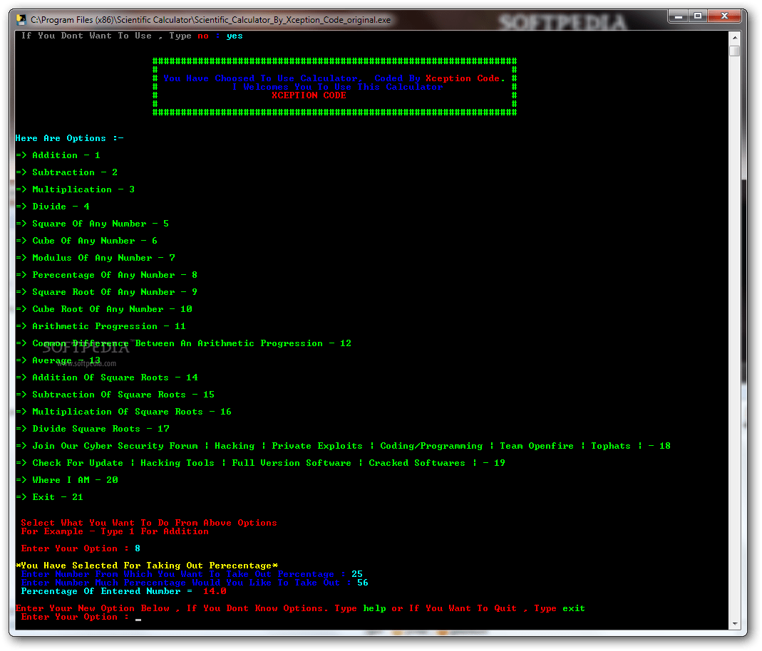 Scientific Calculator 1.0 Download, Screenshots