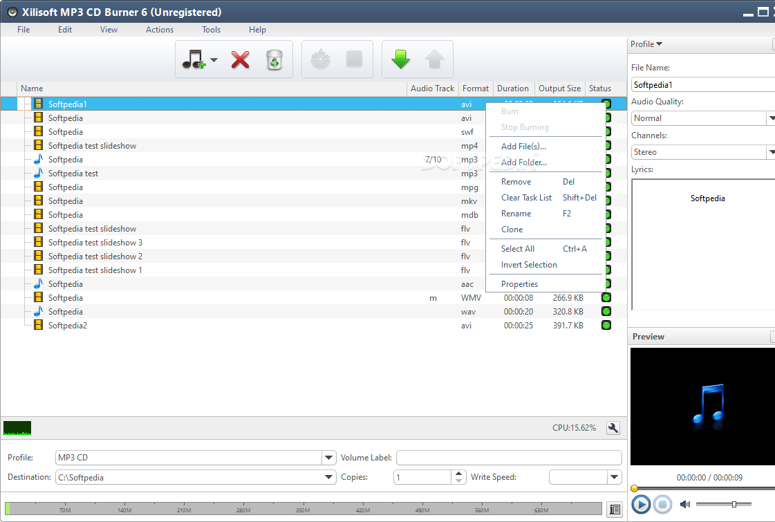 Xilisoft MP3 CD Burner 6.5.0 Build 20130130 Download, Review, Screenshots