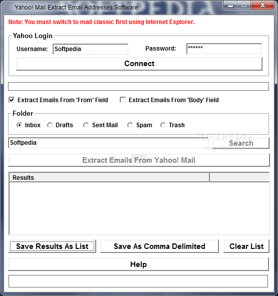 Yahoo! Mail Extract Email Addresses Software Download & Review