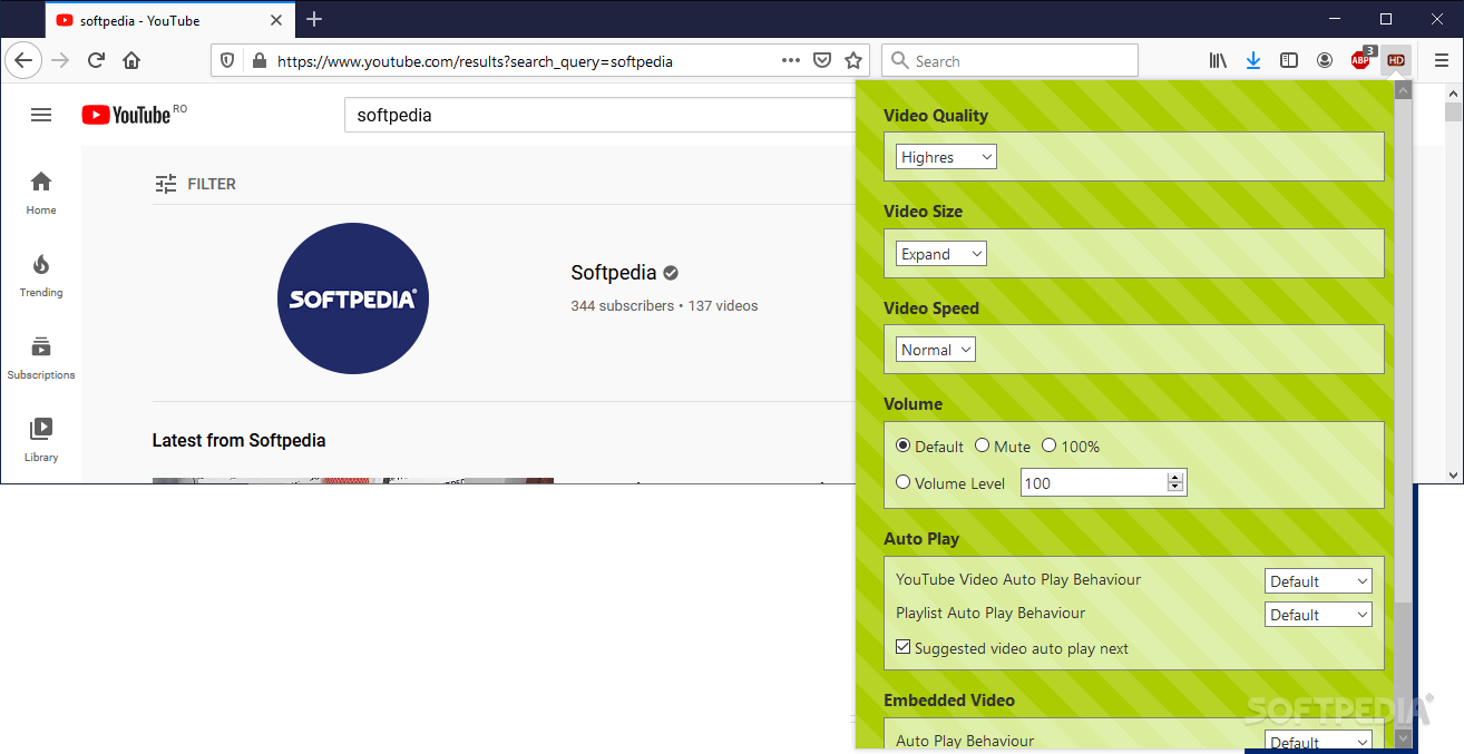 Download YouTube High Definition for Firefox 85.0.0