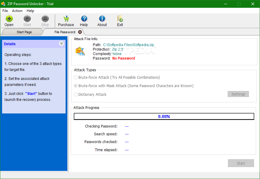 ZIP Password Unlocker 4.0 Download, Review, Screenshots