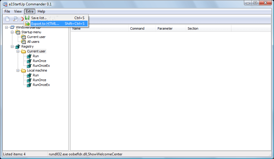 Download a1StartUp Commander