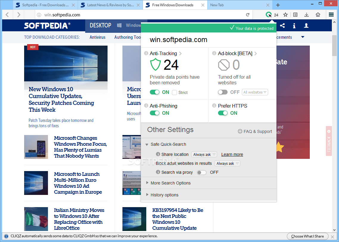 Download CLIQZ 1.38.0