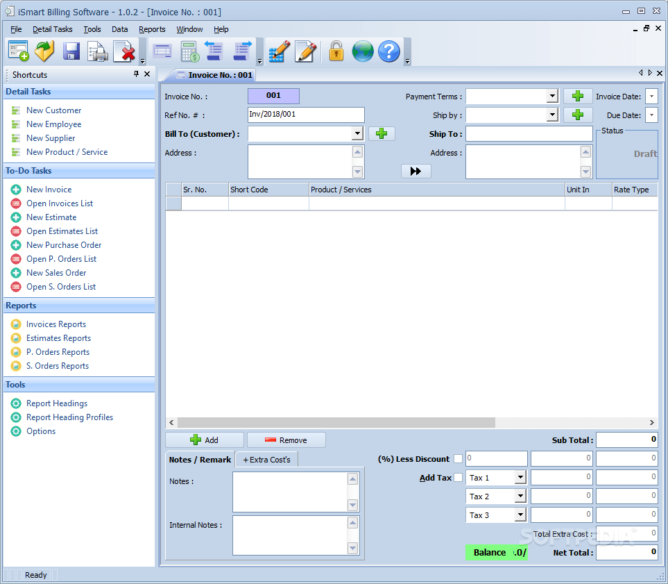 Download iSmart Billing Software 1.0.2