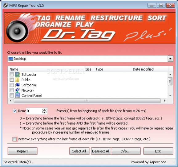 Portable MP3 Repair Tool 1.5 Download, Review, Screenshots