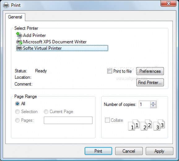 Softe Virtual Printer Download Free (Windows) 1.00 Softpedia