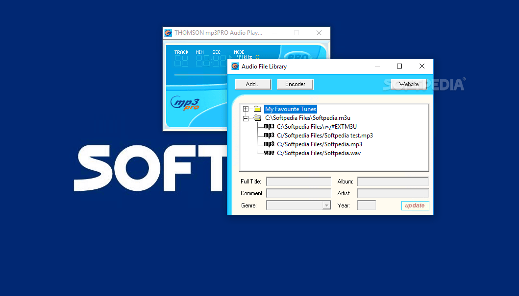 Download THOMSON mp3PRO Audio Player 1.1.0 Build 0