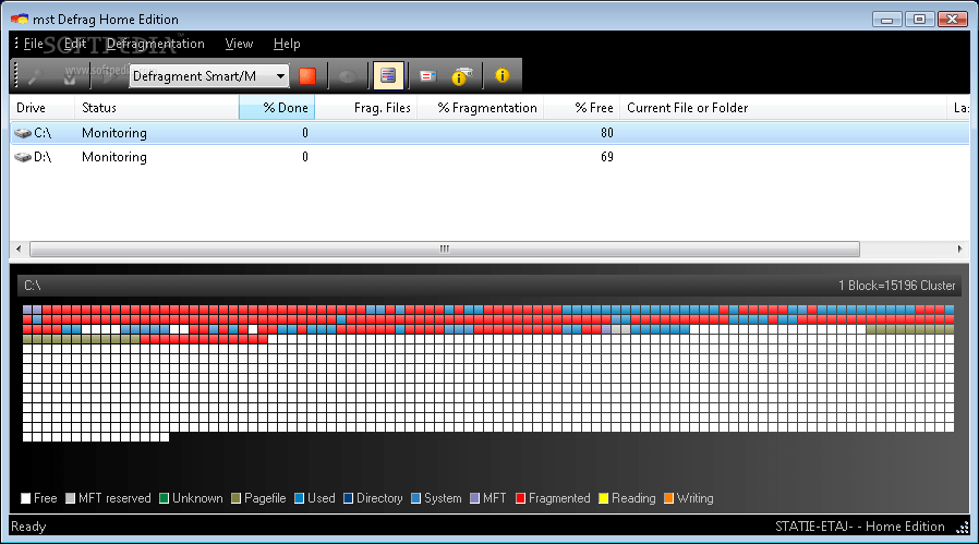 Download mst Defrag Home Edition 3.6.0 Build 6165