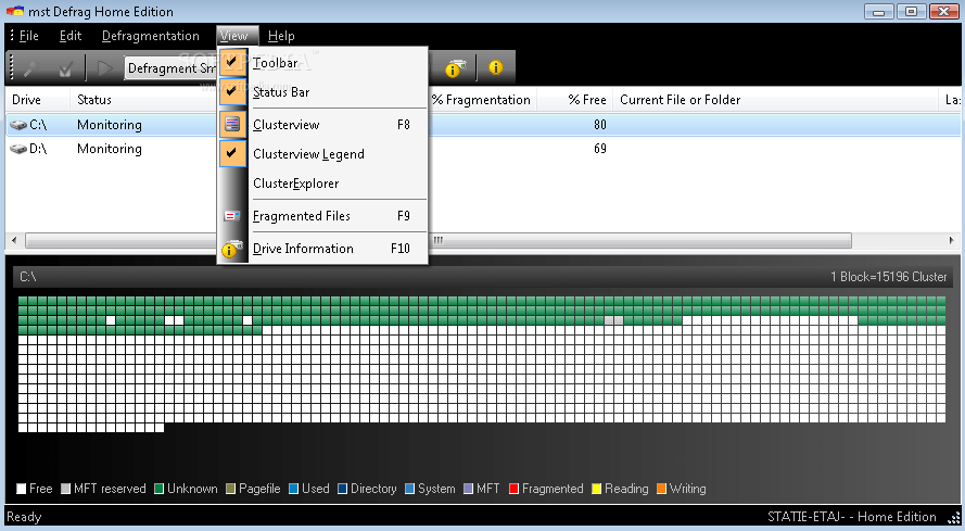 Download mst Defrag Home Edition 3.6.0 Build 6165