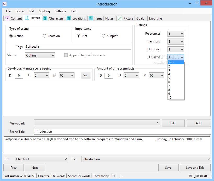 Download yWriter 6.0.2.5 / 6.5.1.0 Beta
