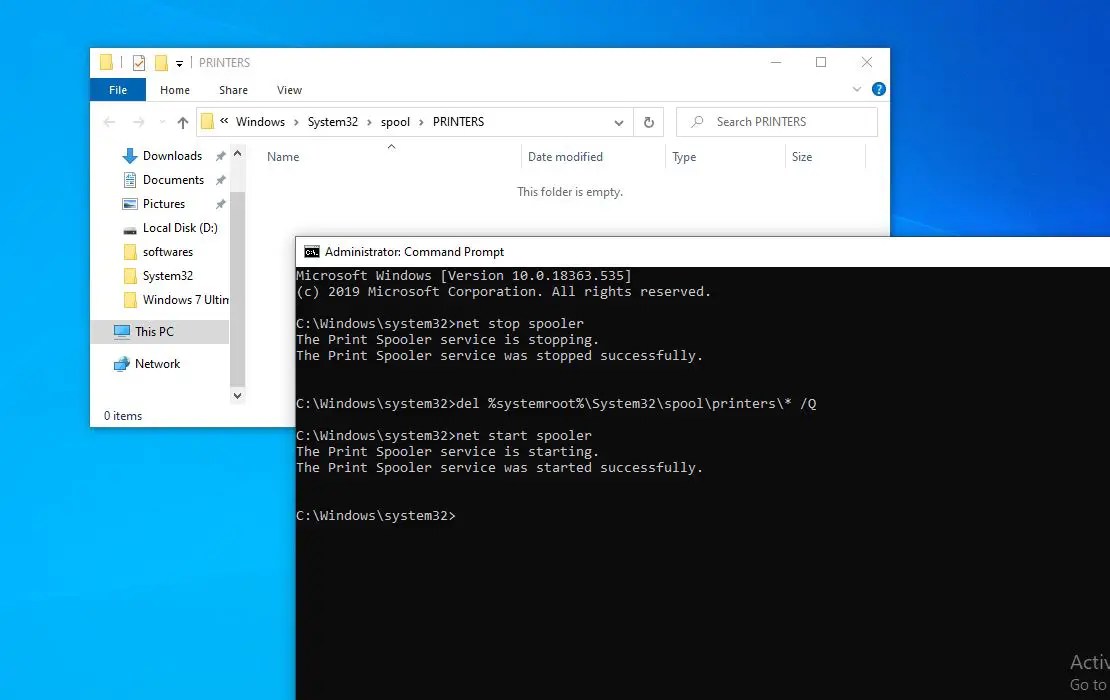 Print Job Stuck in Queue, here is how to Cancel or clear it