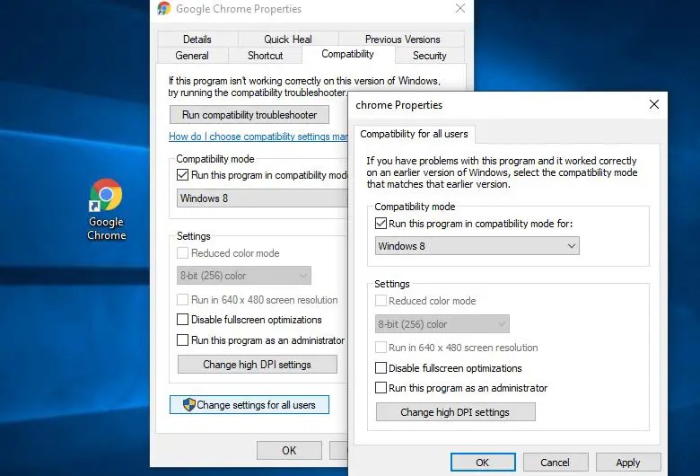 Does chrome has a settings that let me use the.