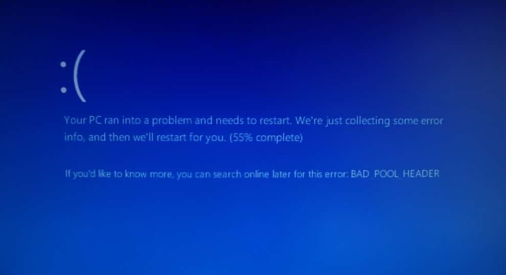 Fix windows 10 bad pool header stop code 0x00000019 Fix windows 10 bad pool header stop code 0x00000019