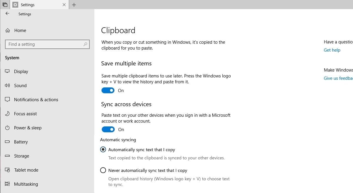 How To Enable clipboard sync across devices on windows 10!