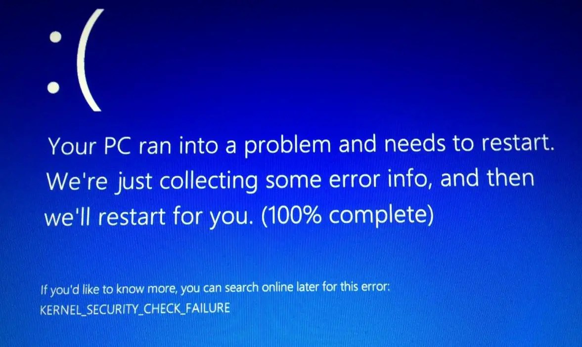 How to fix Kernel Security Check Failure BSOD on Windows 10