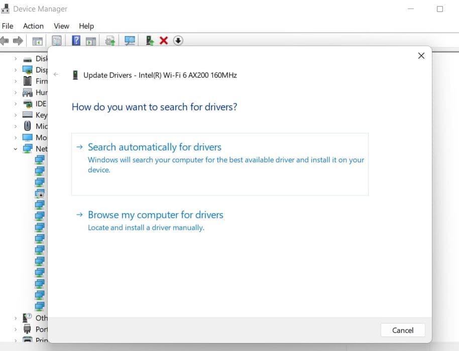 How to Install Driver for your Network Adapter windows 11 /10