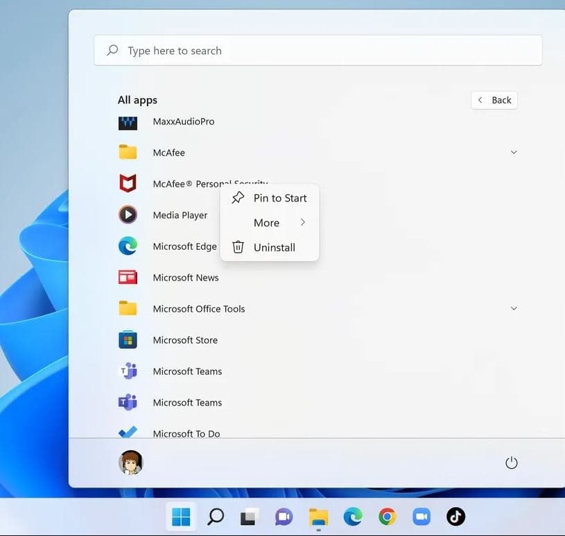 How to uninstall apps from Microsoft store windows 11