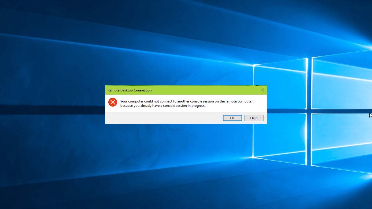 (Resolved) Your computer could not connect to another console session