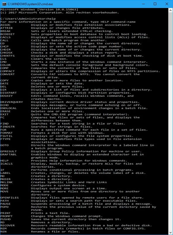 CMD, Command Line, Windows 10 Help