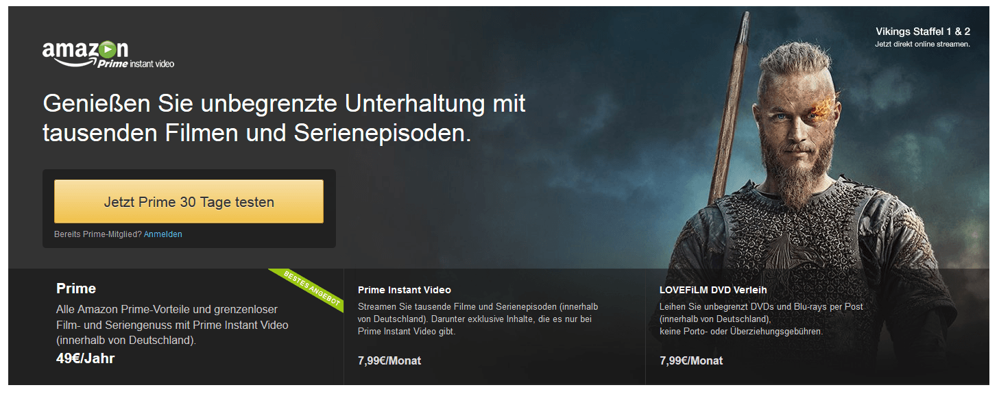 [Update] Amazon (Prime) Instant Video lässt sich nun auch unter Windows