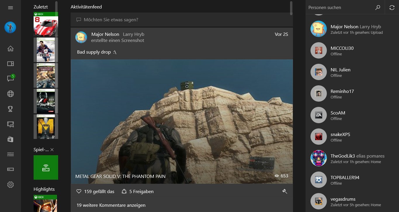 Windows 10 XboxApp mit neuen Funktionen & bald mit PreviewProgramm