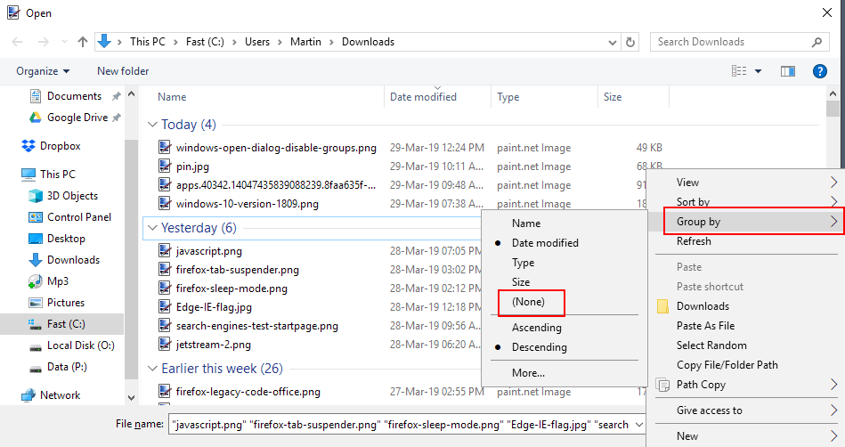 How To Disable File Grouping in Explorer on Windows 10 Windows Bulletin