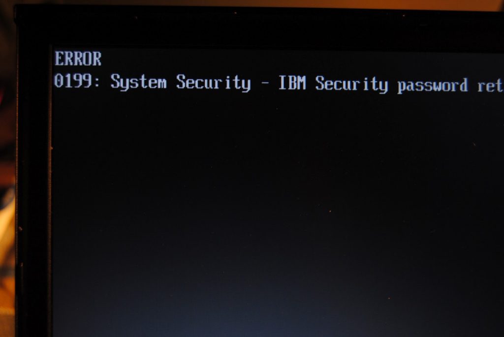 Fixing Error 0199, Security password retry count exceeded Windows