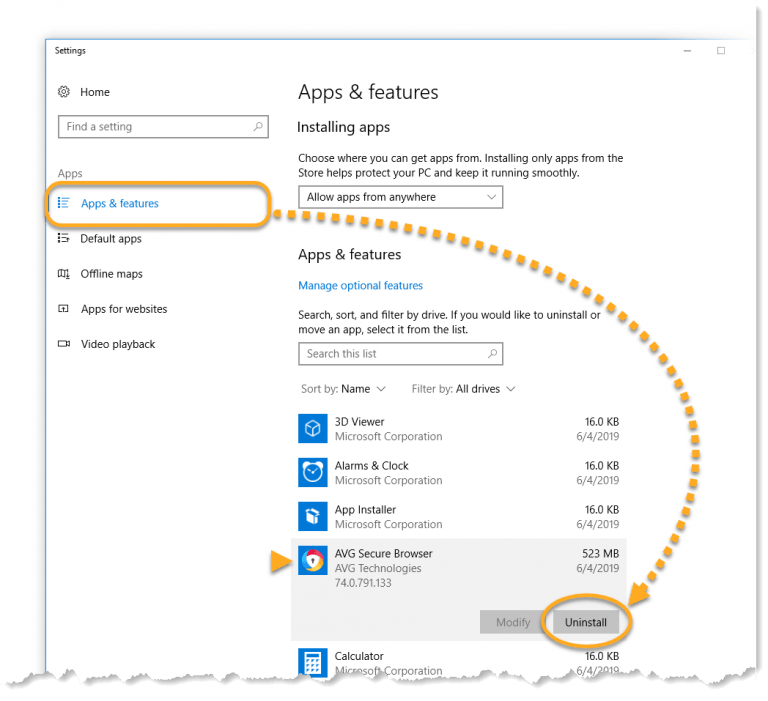 How to Fix Can’t Uninstall AVG Secure Browser Windows Bulletin Tutorials