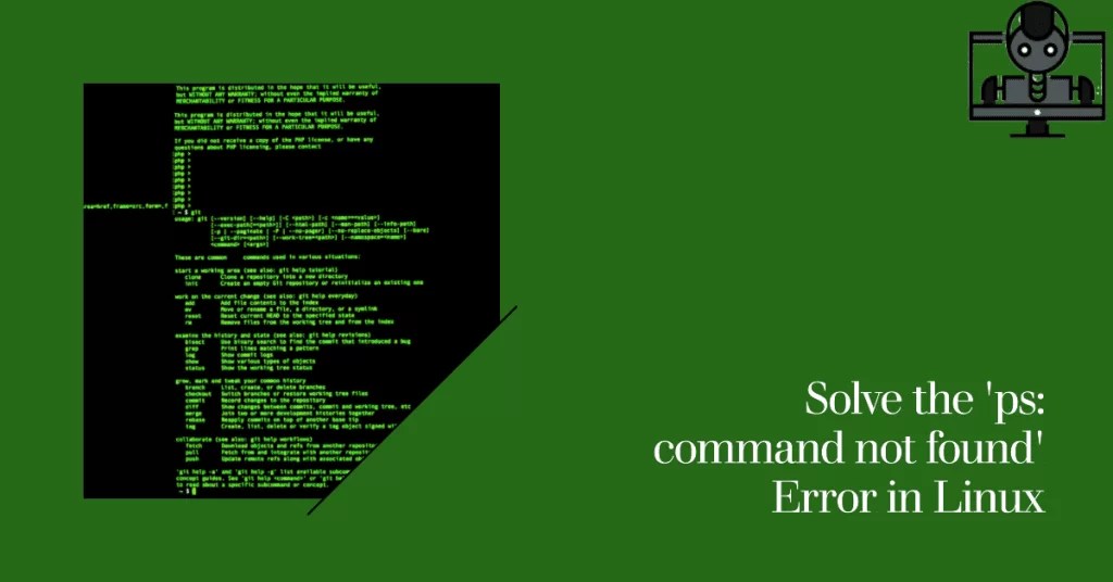 How To Fix ' ps command not found ' Error in Linux Window Cage